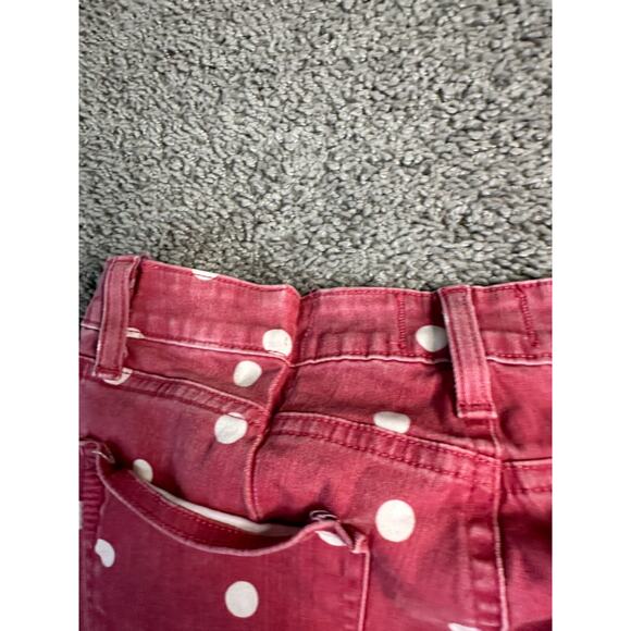 Paige Verdugo Ultra Skinny Jeans Womens 29 Red White Polka Dot Stretch Ladies - Picture 13 of 16